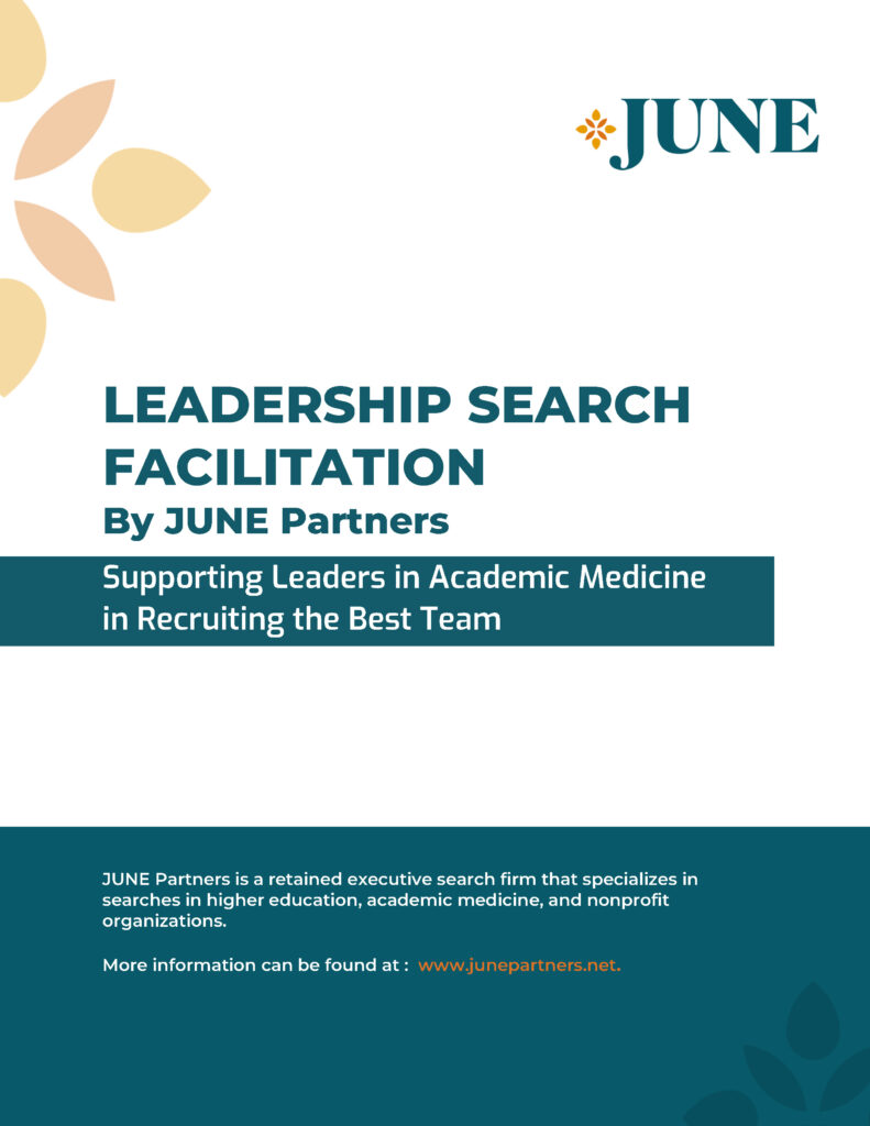 leadership search facilitation academic medicine in best team page 1